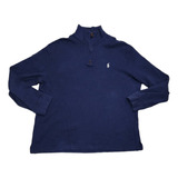 Sueter Polo Ralph Lauren Xgrande Xl Azul Pony Blanco