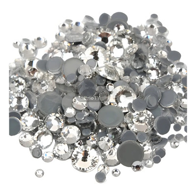 Piedras Decorativas Cristales Hotfix 1000pc Blanco Redondo Adhesión Calor | Meses sin interés
