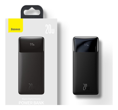 Power Bank Digital Display Baseus 10000mah 20w Turbo