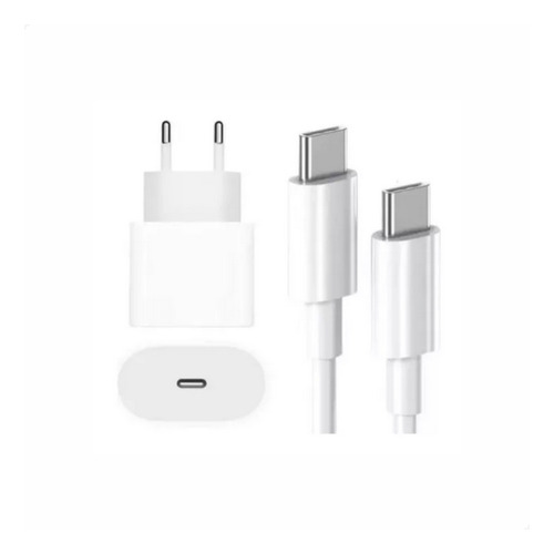 Carregador Turbo Cabo Usb C 15 + Fonte Para iPhone Série 15