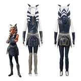 Star Wars Clone Ahsoka Tano Disfraz De Uniforme Cuero Mujer