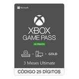 Game Pass Ultimate Live Gold + Gpu 3 Meses Código 25 Digitos