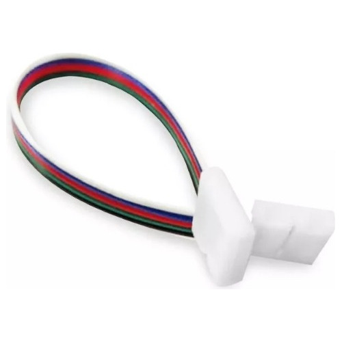 Conector Flexible Rgbw Para Tira Led 5050 Con Cable Demasled