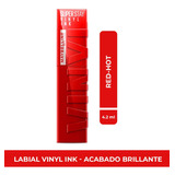 Labial Maybelline Super Stay Vinyl Ink Red-hot X 4.2 Ml