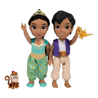 Set Disney Princesas Petite Aladdin Y Jasmine Disney 100 | Envío gratis