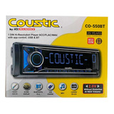 Estereo Coustic 1 Din Bluetooth Caratula Desmontable Co550bt