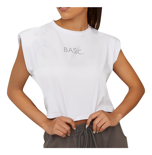 Blusa Sin Mangas Para Mujer, Tops Cortos, Hombreras