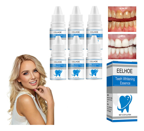 6×esencia Blanqueadora Dental Limpeza Higiene Oral Removal B