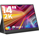 Monitor Portátil 14 2k Usb C Hdmi Pantalla Ips Ultradelgada