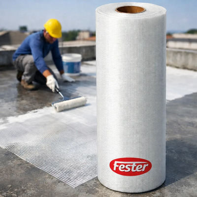 Malla Reforzada Fester  Impermeabilizar Rollo 1.10 X 100m | Envío gratis