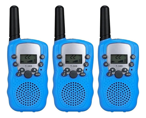 Radio Walkie Talkie For Niños, Rango De 8 Km, 3 Piezas .