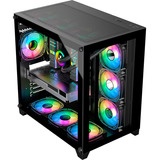 Gabinete Gamer Atx Space Aquário Vidro Temperado Sem Fans