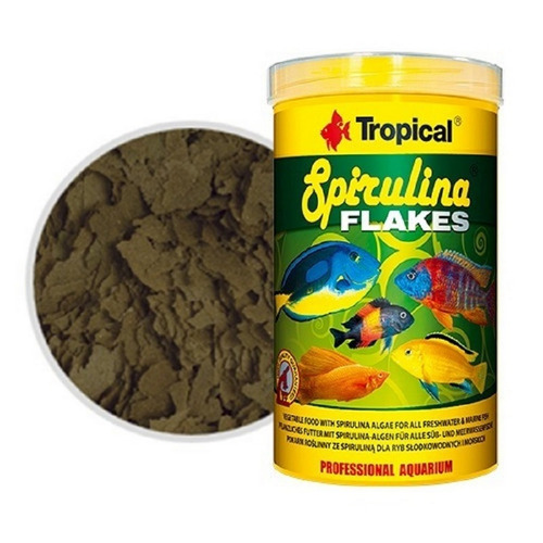 Alimento Escamas Espirulina Para Peces Tropical 100ml