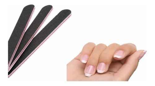 Pack X30 : Limas Cartón Negro Manicure Y Pedicure