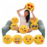 Pack 3 Cojín Con Emoticono De Cara Enrojecida Emoji Almohada