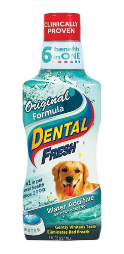 Dental Fresh Original Enjuague Bucal Para Perro 237ml