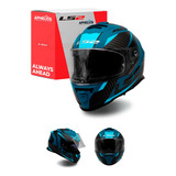 Casco Cerrado Storm 2 Racer Azul Ls2 Original Ff800 Ff 800