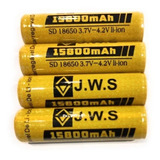 4 Bateria 18650 15800mah 4.2v C/chip Série Gold Jws Original