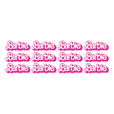  Sticker Barbie Adhesivo Vinil Logos 12 Pzas 