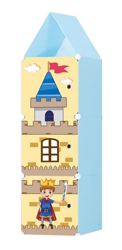 Guarda Roupa Infantil Portatil Castelo Sapateira Modular