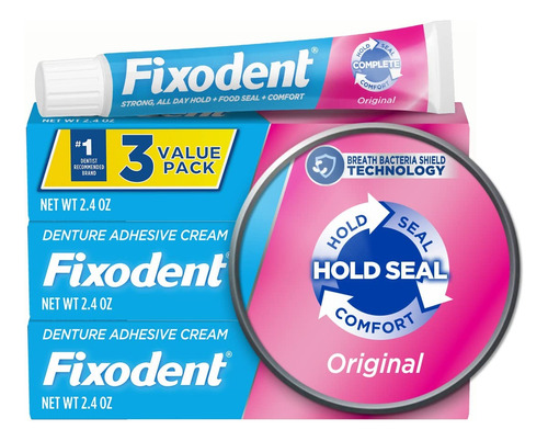 Fixodent Dentadura Adhesiva X3 - Unidad a $117300