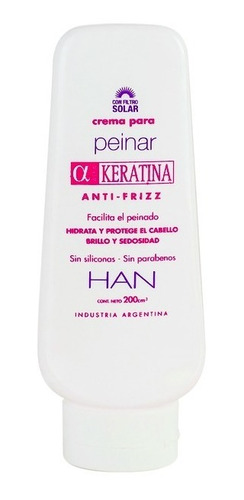 Crema Para Peinar Anti-frizz - Han X200cm3