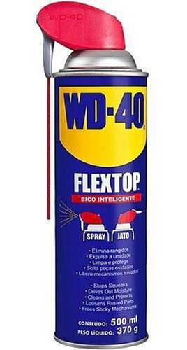 Anti Ferrugem Spray Wd40 Flextop Com Bico Inteligente 500ml