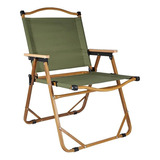 Cadeira Dobrável Tecido Luxo Camping Jardim Piscina Laser Cor Verde-musgo