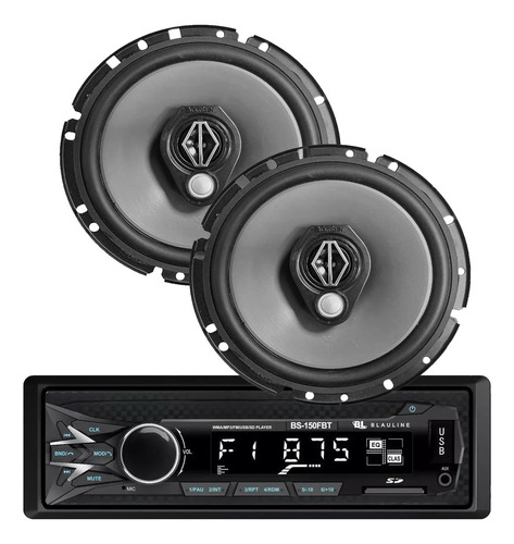 Estereo Bt Usb Sd Mp3 Radio Am Fm Combo Parlante Bomber