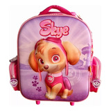 Mochila 3d Skye Paw Patrol Carrito 12 PuLG Wabro Orig.  