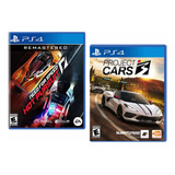 Combo Pack Need For Speed Hot + Project Cars 3 Ps4 Nuevos*