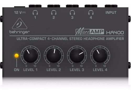 Amplificador De Auriculares Behringer Microamp Ha400 4ch