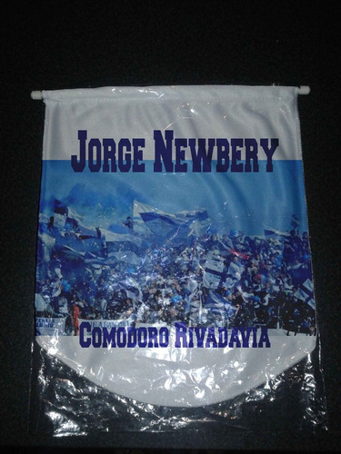 Banderin Paño 36cm Jorge Newbery Comodoro Rivadavia M03