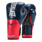 Luva De Muay Thai Boxe Everlast Pro Style V2 Azul E Vermelha