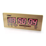 Relógio Digital Led Temperatura Hora Data 53cm Le-2117