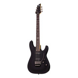 Guitarra Eléctrica Schecter Sgr C-1 Fr De Tilo Midnight Satin Black Satin Con Diapasón De Palo De Rosa