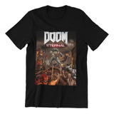 Polera Unisex Doom Videojuego Eternal Estampada Algodon