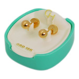 Aros Abridores Oro 18k Marca Ch Bolita 105 Joyeria Esponda