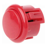 Boton Arcade 33mm Tipo Sanwa Colores Retro Push P/ Consolas Color Rojo