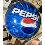 Cartel De Chapa De Seven Y Cartel Con Luz De Pepsi