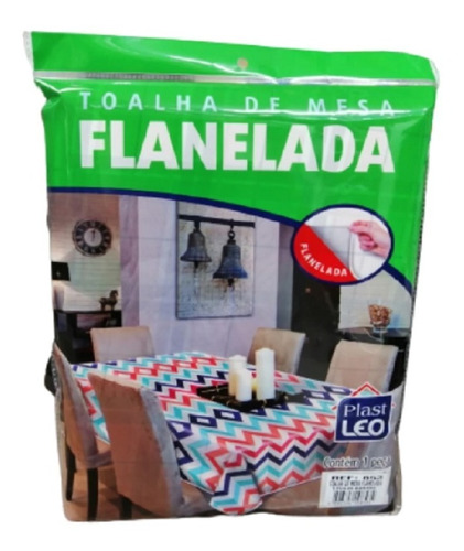 Toalha Plástica Flanelada P/ Mesa Redonda Estampada 1,35 M