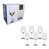 Pack 6 Taças Cristal Para Vinho Branco Colibri 350ml Bohemia