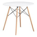 Mesa Redonda Eames Blanca 80x80