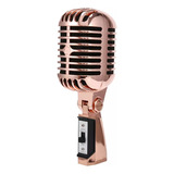 Microfone Clássico Vintage Com Fio Profissional, Dinm Voca