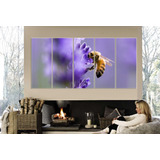 Cuadro 50x100cm Abeja Flores Miel Panal M3