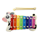 Xilofón Infantil Animales Musical Madera Instrumento N08