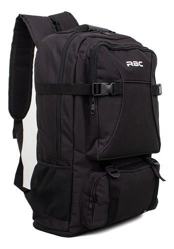 Mochila Viaje Rbc Urbana 5097 Color Negro Diseño Lisa 50l