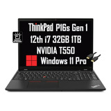 Portátil Lenovo Thinkpad P16s: Intel I7-1260p, 32gb Ram, 1tb
