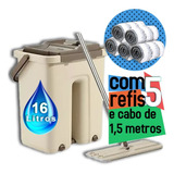 Mop Balde G 16l Centrifuga Lava E Seca Rápido +cabo +5 Refil