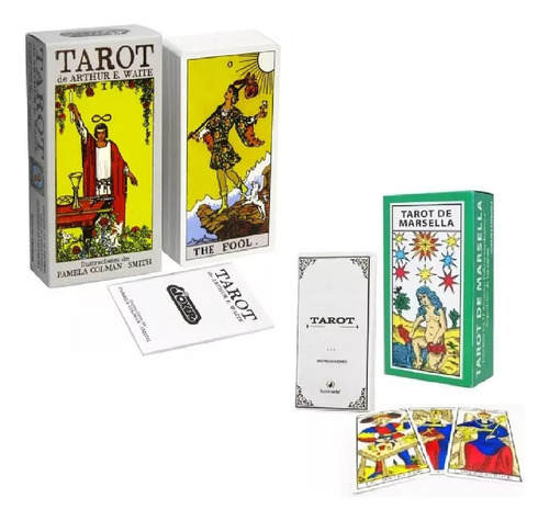 Mazo Cartas Joker Tarot Rdr Rider Waite + Marsella + Guias